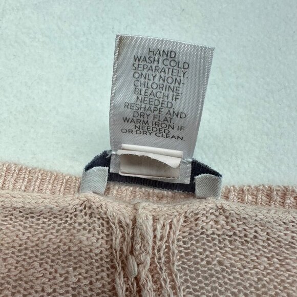 J Jill Linen Cotton Lightweight Boxy Sleeveless Sweater Size XL Light Pink Beach - Picture 9 of 12